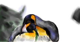 Drawing of Penguin by Effulgent Emerald