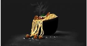 Drawing of Spaghetti by Chaching