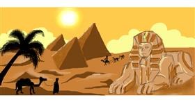 Sphinx-Zeichnung von Visay