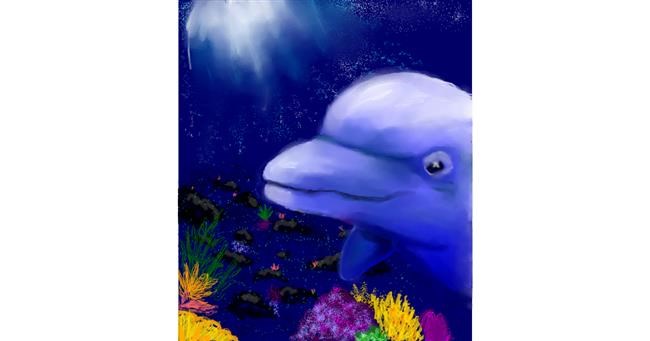 Drawing of Dolphin by 🌌Mom💕E🌌