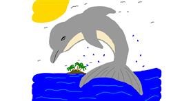 Drawing of Dolphin by Zerous 👩‍🎤