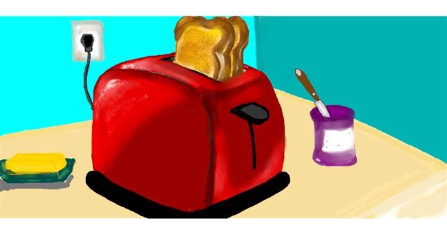 Drawing of Toaster by Debidolittle