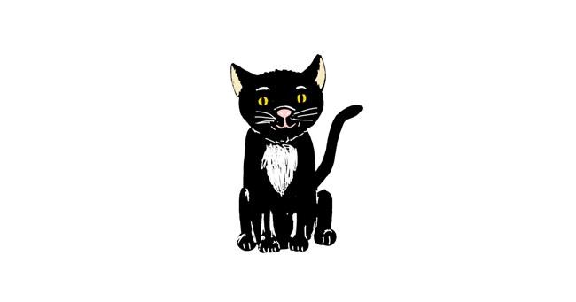 Katze-Zeichnung von Laura96
