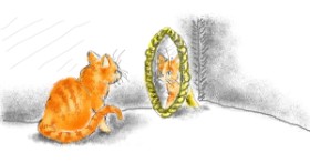 Drawing of Mirror by WindPhoenix