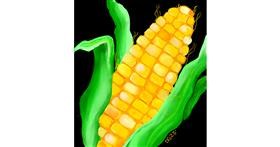 Drawing of Corn by GreyhoundMama