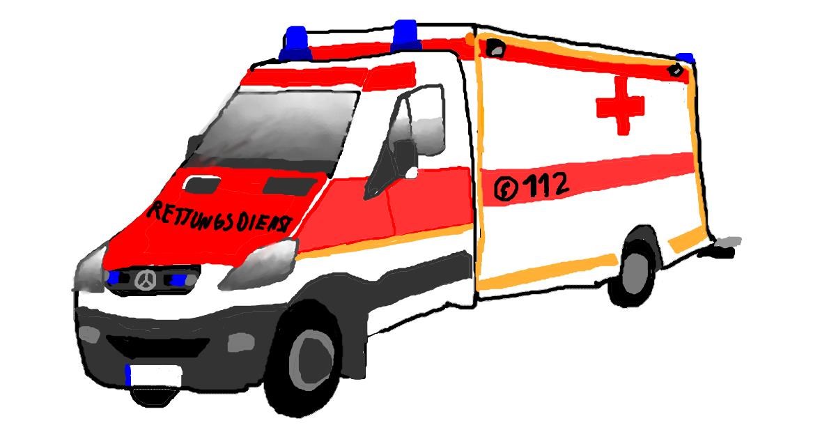 Drawing of Ambulance by Jonny