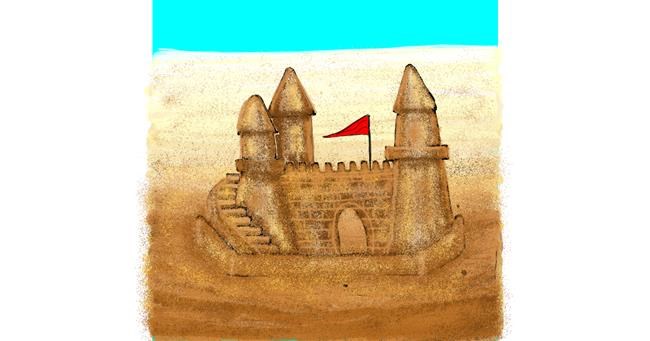 Drawing of Sand castle by SIREN