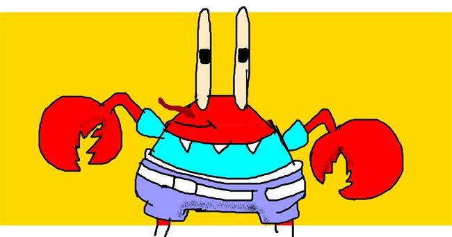 Drawing of Lobster by Destiny
