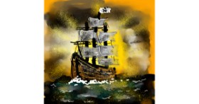 Drawing of Boat by Eclat de Lune
