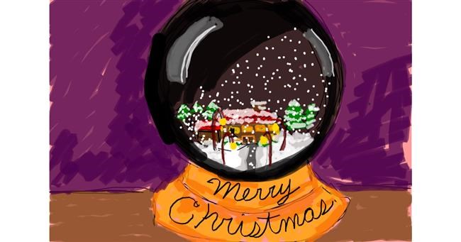 Drawing of Snow globe by Nof9