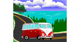 Drawing of Bus by Cec