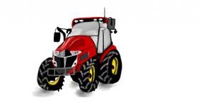 Drawing of Tractor by Chaching