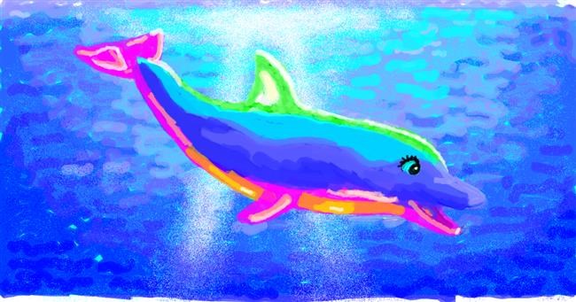 Drawing of Dolphin by Helena