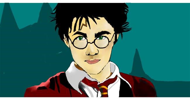 Drawing of Harry Potter by Kim