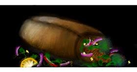 Drawing of Burrito by Shiney🪶