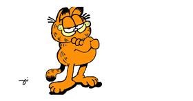 Drawing of Garfield by Gri