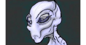 Drawing of Alien by Chipakey