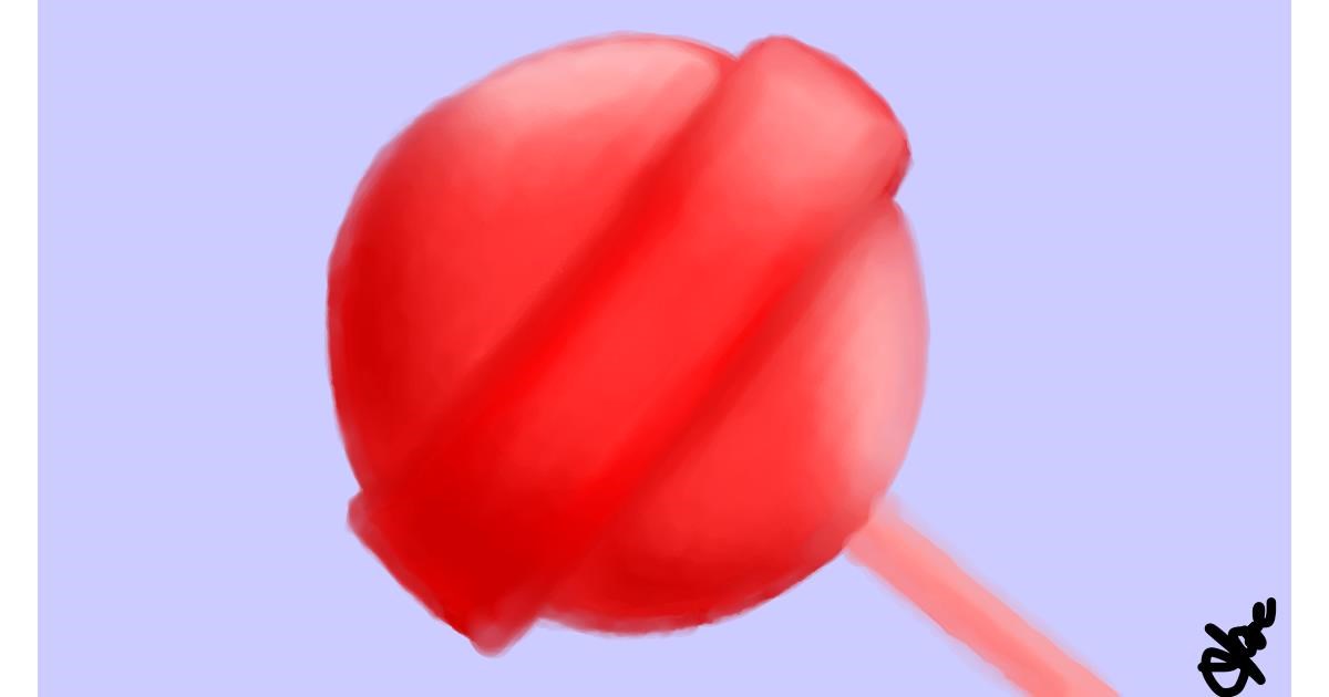 Drawing of Lollipop by Tara