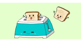 Drawing of Toaster by Mich