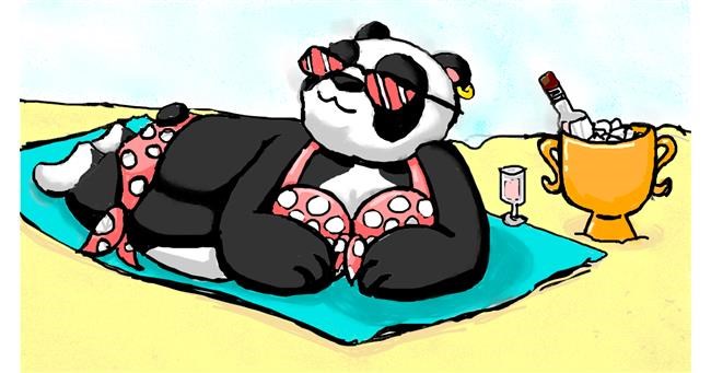 Panda-Zeichnung von Just_shin