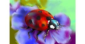 Drawing of Ladybug by Moon