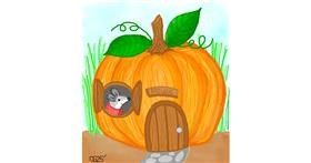 Drawing of Pumpkin by GreyhoundMama