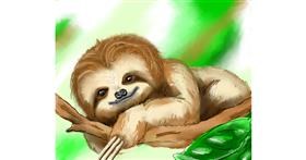 Drawing of Sloth by Audrey