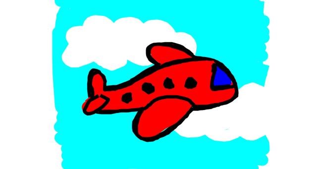 Drawing of Airplane by Kamie
