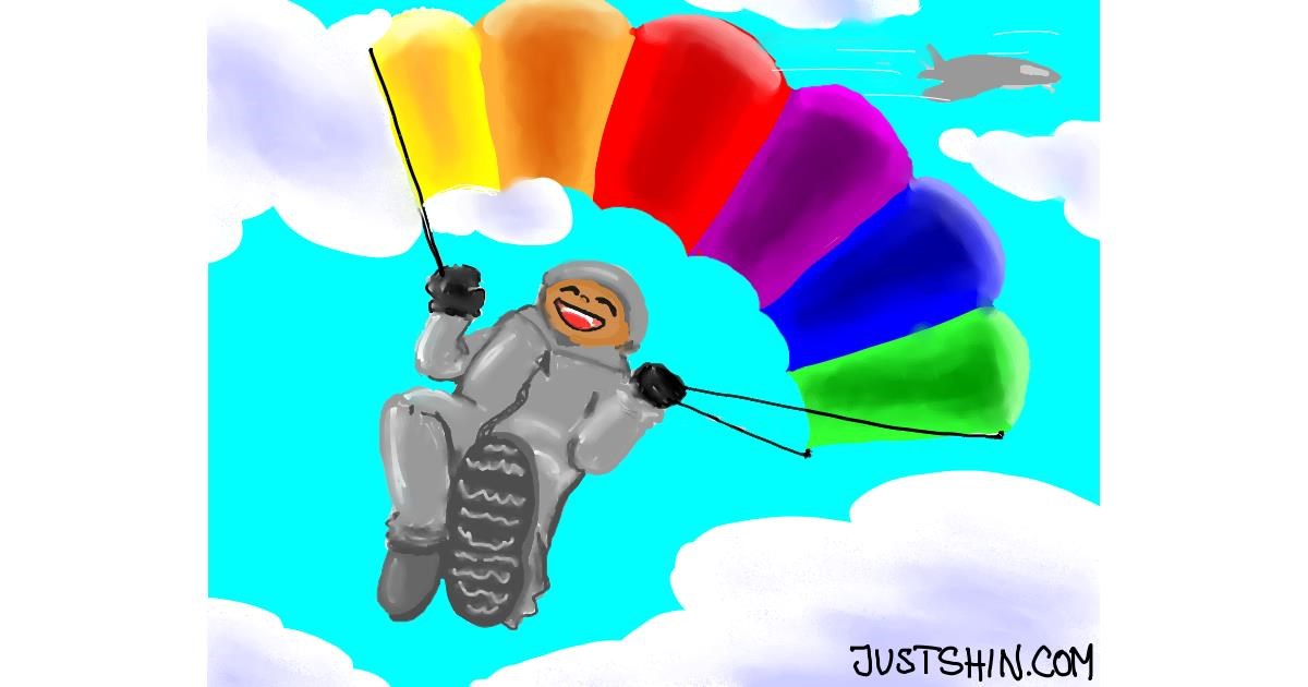 Drawing of Parachute by Just_shin