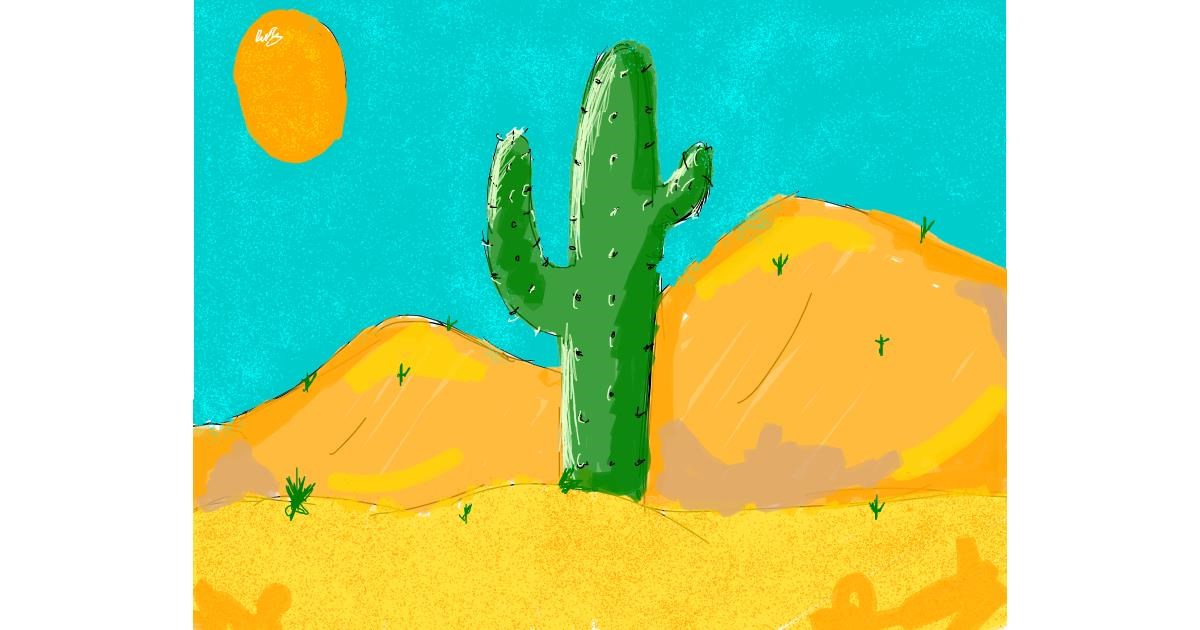 Drawing of Cactus by Accound124