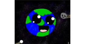 Drawing of Earth by Taiga