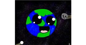 Drawing of Earth by Taiga