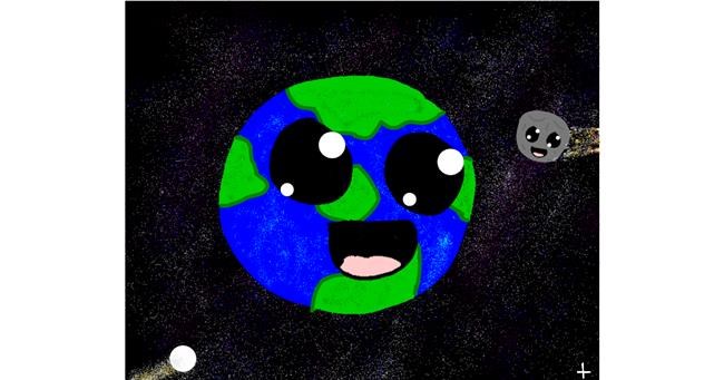 Drawing of Earth by Taiga