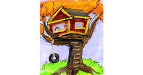 Drawing of Treehouse by Muni