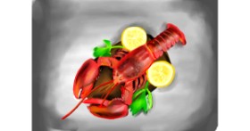 Drawing of Lobster by Rose rocket