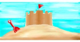Drawing of Sand castle by 𝐋𝐢𝐚