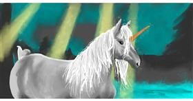 Einhorn-Zeichnung von Temüjin