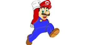 Drawing of Super Mario by Maggy