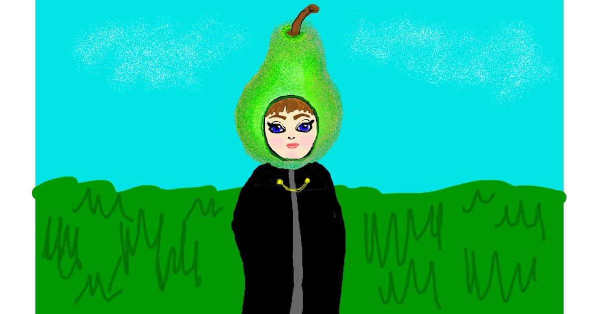 Drawing of Pear by Trapdoor