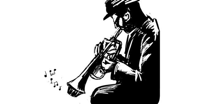 Drawing of Trumpet by Emit