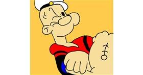 Drawing of Popeye by Masterpiece