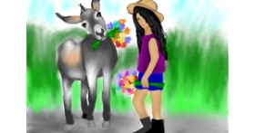 Drawing of Donkey by Lollipop🍭