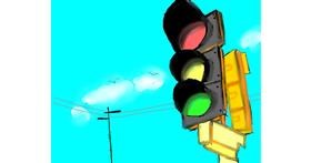 Drawing of Traffic light by Yashi 🐢