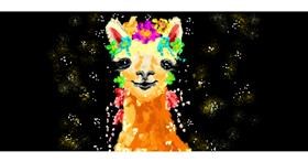Lama-Zeichnung von Philip