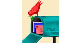 Drawing of Mailbox by GreyhoundMama