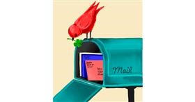 Drawing of Mailbox by GreyhoundMama