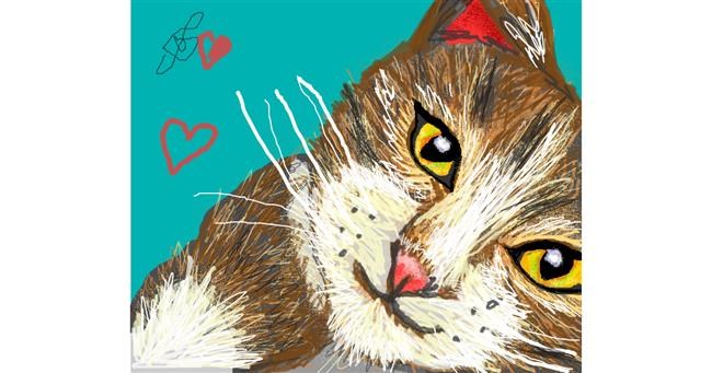 Katze-Zeichnung von MRPANDA2