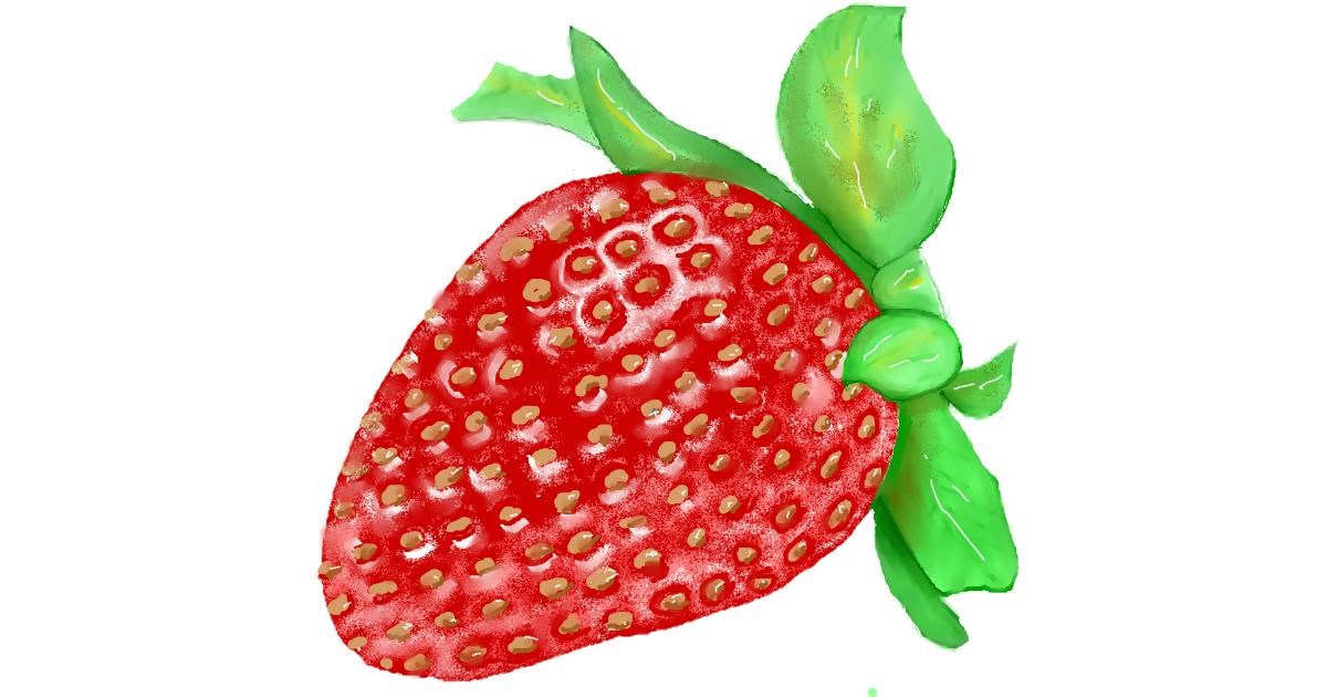 Drawing of Strawberry by GJP