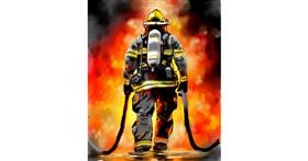 Feuerwehrmann-Zeichnung von Яandi