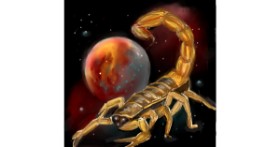 Drawing of Scorpion by ⋆su⋆vinci彡